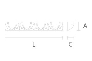 Молдинг Stavros KPU-016 из полиуретана