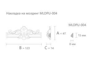 Декоративный элемент Stavros NPU-401.1 из полиуретана