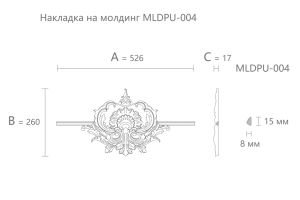 Декоративный элемент Stavros NPU-417.4 из полиуретана