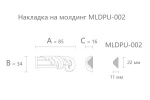 Декоративный элемент Stavros NPU-436.1R из полиуретана
