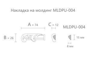 Декоративный элемент Stavros NPU-437.1L из полиуретана