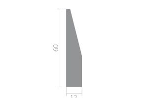 Плинтус напольный UltraWood Base 6012 i из ЛДФ (2000x60x12 мм)