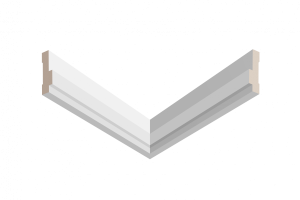 Молдинг UltraWood U 0026 из ЛДФ (45х12х2440 мм)