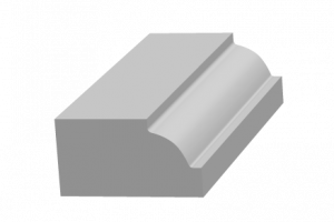 Молдинг UltraWood U 0001 i из ЛДФ (2000х29х15 мм)
