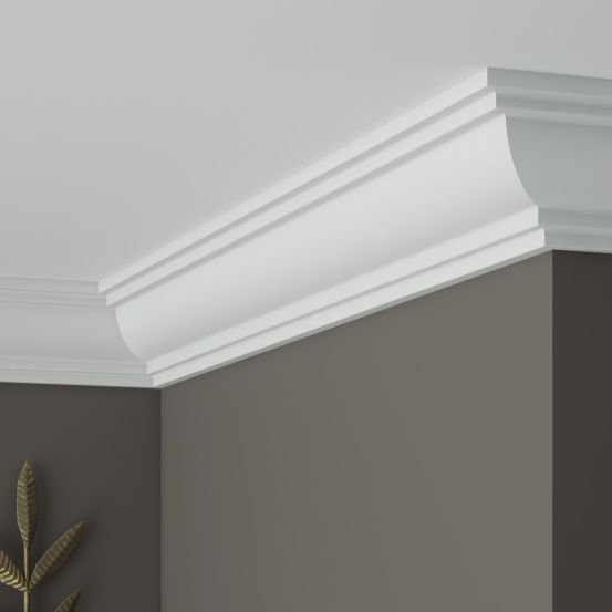 Карниз потолочный UltraWood CR 0021 из ЛДФ (46х46х2440 мм)