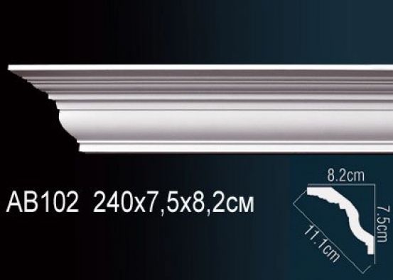 Карниз потолочный из полиуретана Perfect (AB 102)