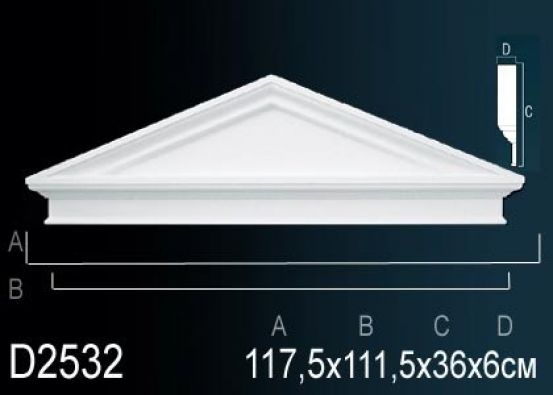 Дверной декор из полиуретана Perfect (D 2532)