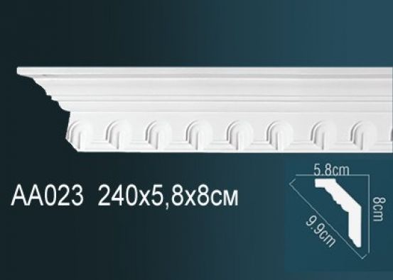 Карниз потолочный из полиуретана Perfect (AA 023F)