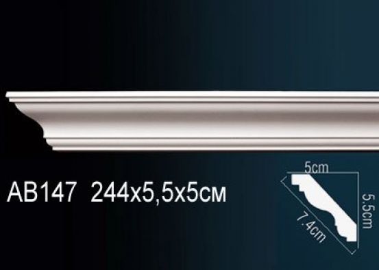Карниз потолочный из полиуретана Perfect (AB 147 F)