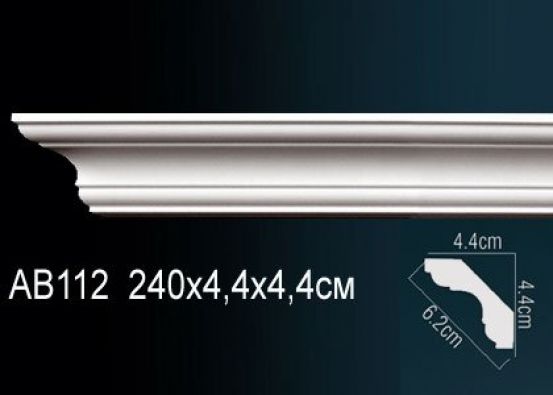 Карниз потолочный из полиуретана Perfect (AB 112 F)