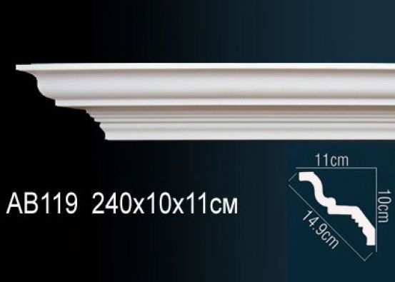 Карниз потолочный из полиуретана Perfect (AB 119)