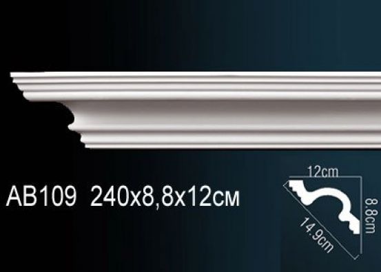 Карниз потолочный из полиуретана Perfect (AB 109)