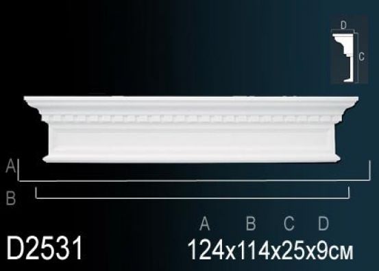 Дверной декор из полиуретана Perfect (D 2531)