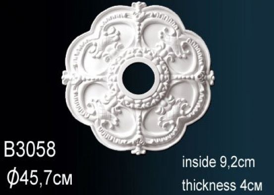 Розетка из полиуретана Perfect B3058 (О 457)