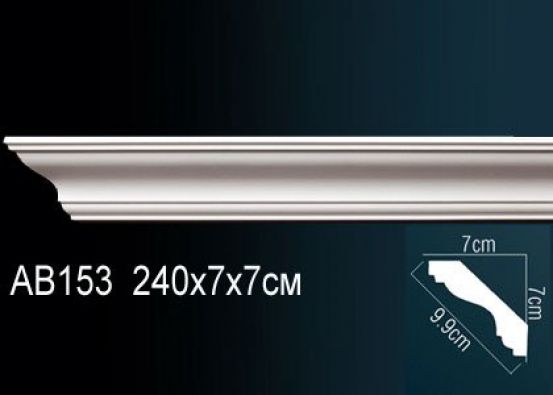 Карниз потолочный из полиуретана Perfect (AB 153 F)