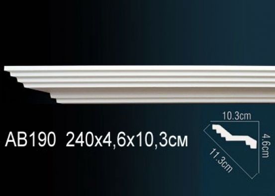 Карниз потолочный из полиуретана Perfect (AB 190)