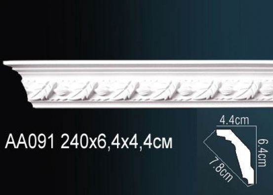 Карниз потолочный из полиуретана Perfect (AA091 F)