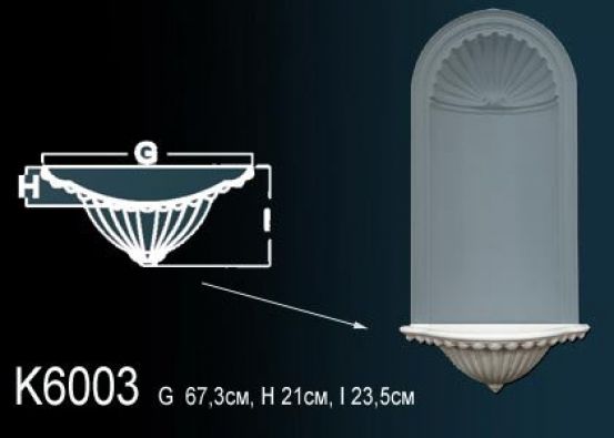 Ниша из полиуретана Perfect (K 6003)