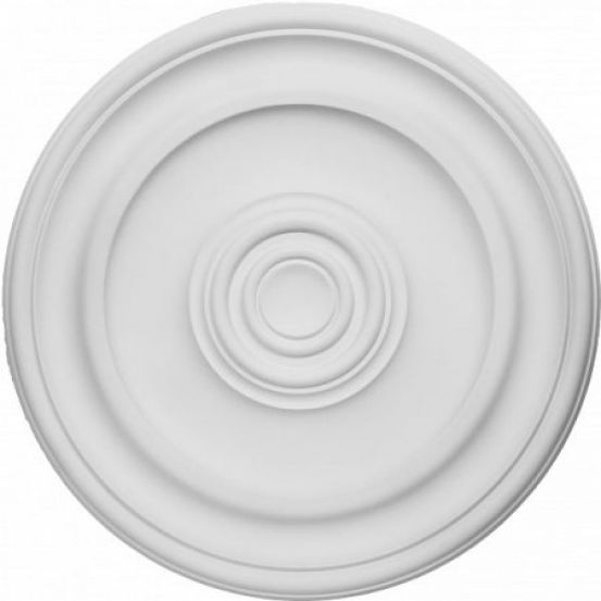 Потолочная розетка Decomaster DM-0402 (d-403 мм, h-36 мм) из полиуретана