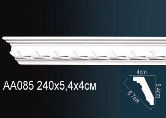 Карниз потолочный из полиуретана Perfect (AA085 F)