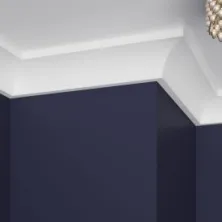 Карниз потолочный UltraWood CR 0012 W из дерева (45х45х2440 мм)