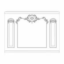 Стена RODECOR Барокко Юсупова Ф2 77202BR