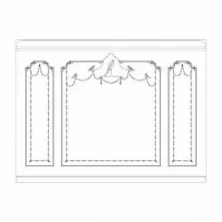 Стена RODECOR Барокко Арайя Ф3 77303BR