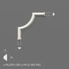Декоративный элемент Stavros MLDPU-001U из полиуретана