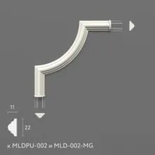 Декоративный элемент Stavros MLDPU-002U из полиуретана