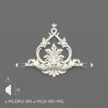 Декоративный элемент Stavros MLDPU-1-2.1 из полиуретана