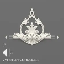 Декоративный элемент Stavros MLDPU-2-2.1 из полиуретана