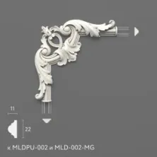 Декоративный элемент Stavros MLDPU-2U-1.1 из полиуретана