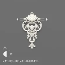 Декоративный элемент Stavros MLDPU-1-1.1 из полиуретана
