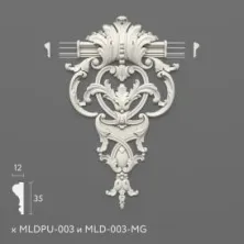 Декоративный элемент Stavros MLDPU-3-1.1 из полиуретана