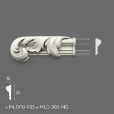 Декоративный элемент Stavros NPU-435.1L из полиуретана