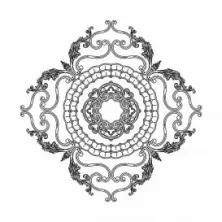 Розетка потолочная RODECOR Шинуазри 87502CN 1040*1040 мм из полимерного гипса