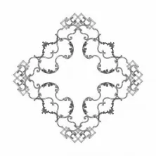 Розетка потолочная RODECOR Шинуазри 87504CN 1980*1980 мм из полимерного гипса