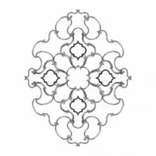 Розетка потолочная RODECOR Шинуазри 87516CN 2000*1560 мм из полимерного гипса