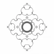 Розетка потолочная RODECOR Шинуазри 87517CN 2310*1920 мм из полимерного гипса