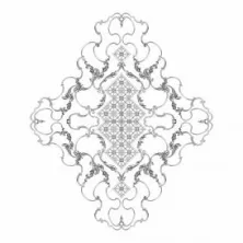 Розетка потолочная RODECOR Шинуазри 87518CN 2980*2500 мм из полимерного гипса