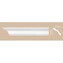 Потолочный плинтус DECOMASTER 96257 гибкий (70*70*2400)
