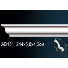 Карниз потолочный из полиуретана Perfect (AB 151)