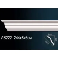 Карниз потолочный из полиуретана Perfect (AB 222)