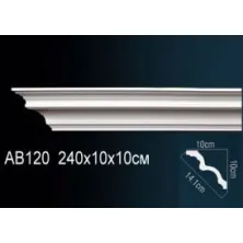 Карниз потолочный из полиуретана Perfect (AB 120)