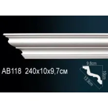 Карниз потолочный из полиуретана Perfect (AB 118)