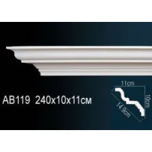 Карниз потолочный из полиуретана Perfect (AB 119)