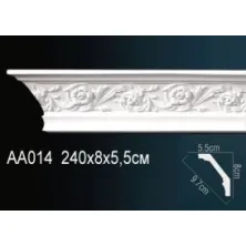 Карниз потолочный из полиуретана Perfect (AA 014 F)