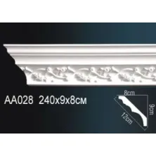 Карниз потолочный из полиуретана Perfect (AA 028 F)