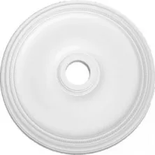 Потолочная розетка Decomaster DM-0604 из полиуретана (d-610 мм, d вн-95 мм, h-31 мм)