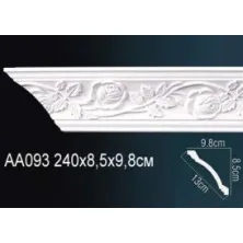 Карниз потолочный из полиуретана Perfect (AA 093 F)